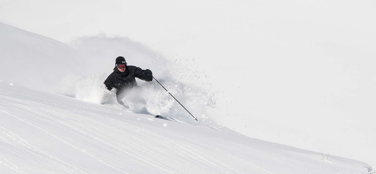 in Serre Chevalier Playing in the powder in Serre chevalier