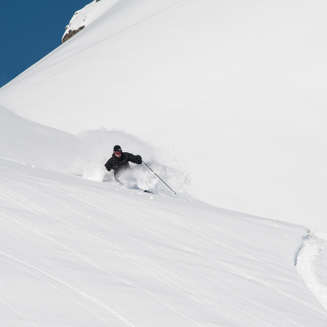 Playing in the powder in Serre chevalier