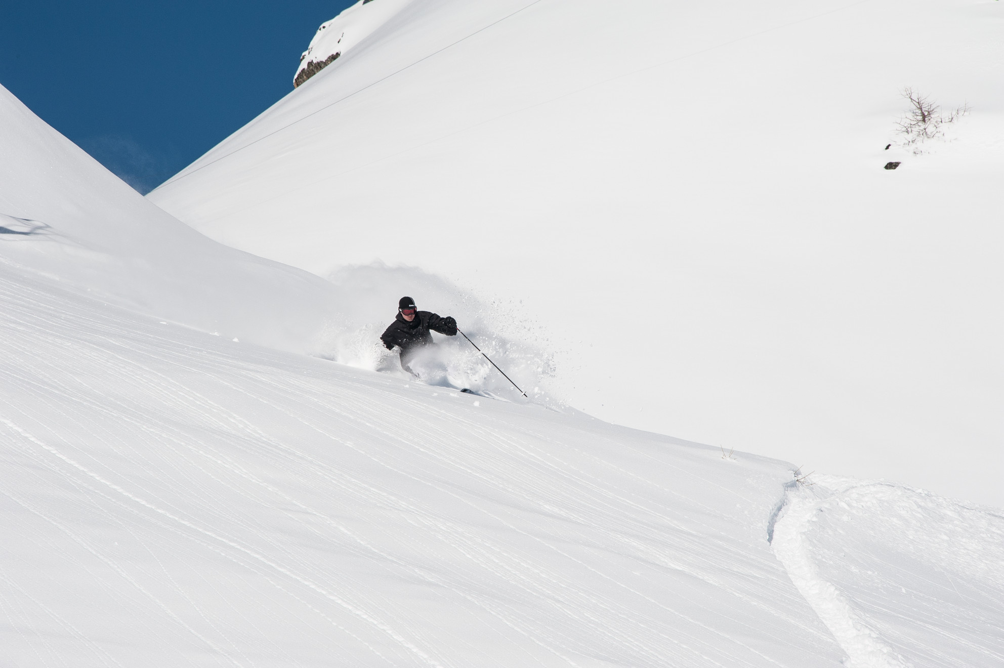Playing in the powder in Serre chevalier