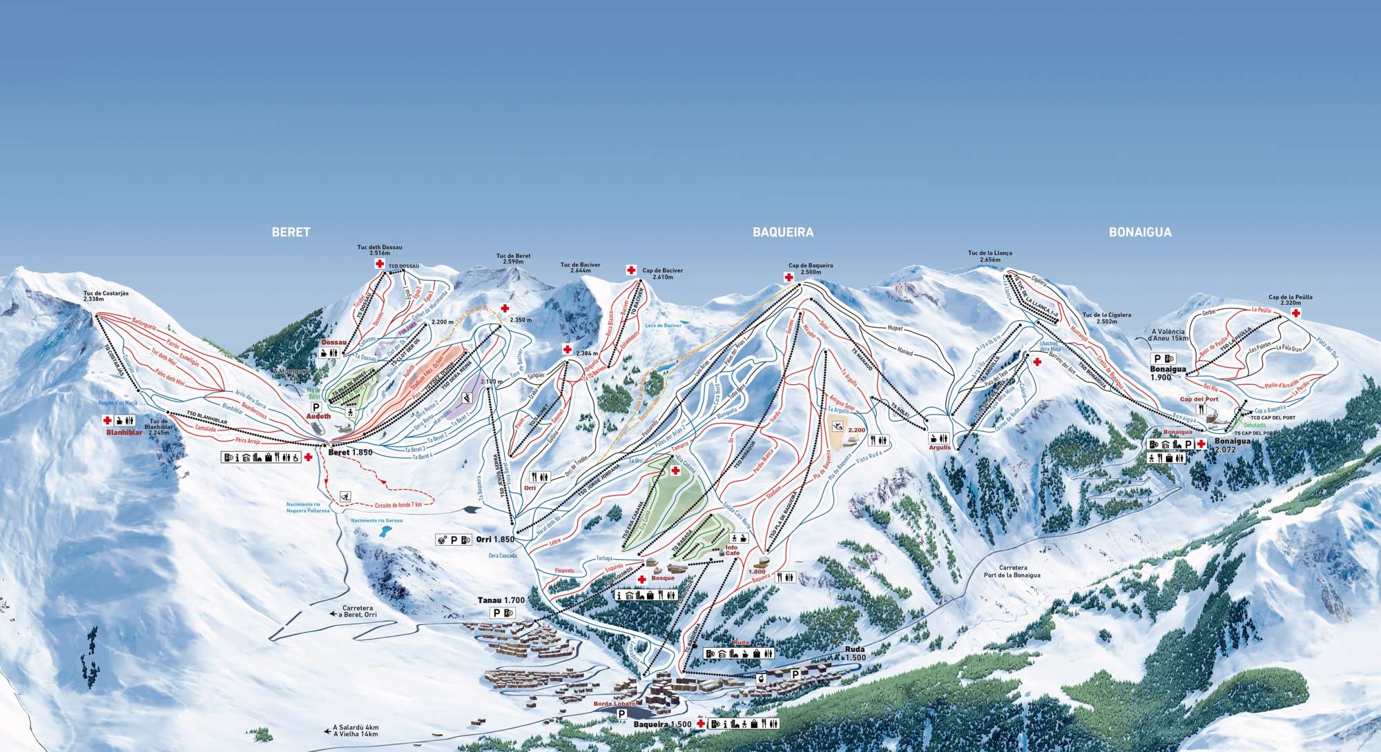 Baqueira Piste Map