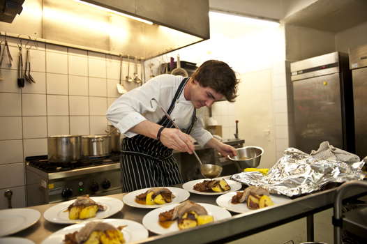 Preparing dinner in the Tannenburg