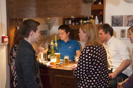 The bar in the Chalet-Hotel Charlotte