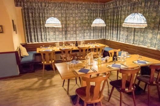 in Bad Gastein The dining room in the Tannenburg