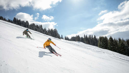 Skiing in Saalbach