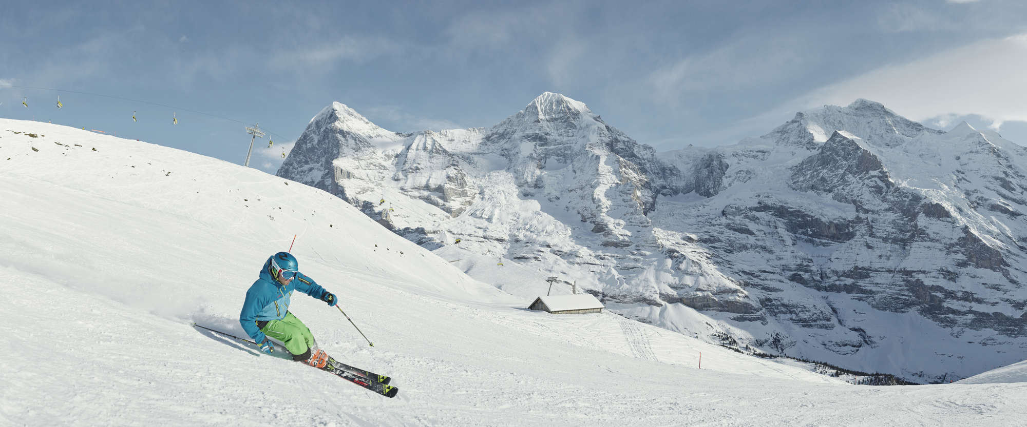 in Lauterbrunnen Skiing in Wengen