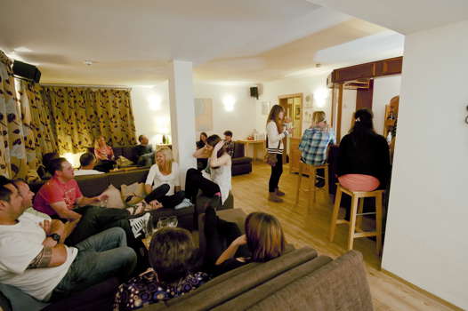in Saalbach The lounge and bar in the Chalet-Hotel Christina