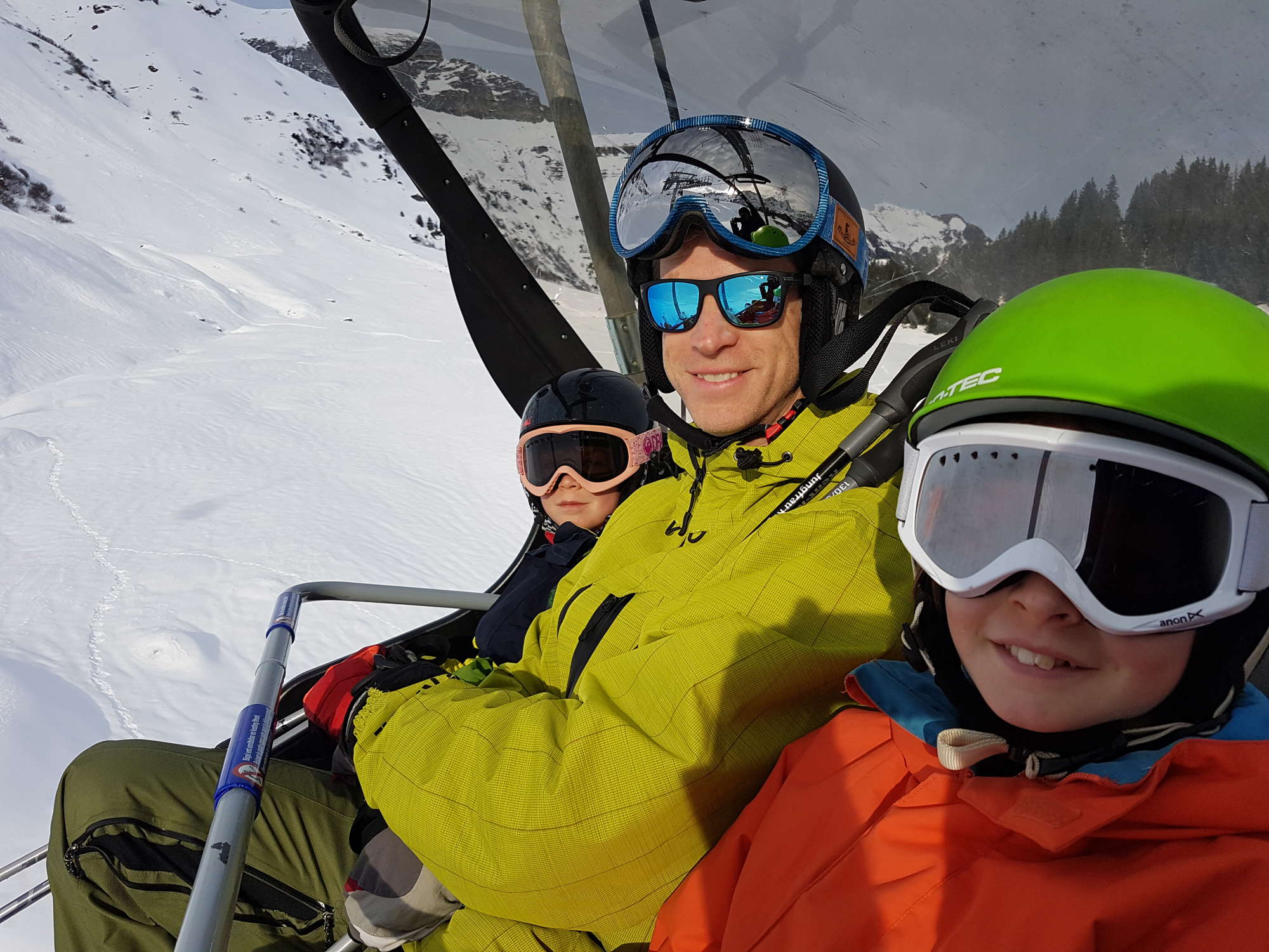 in Lauterbrunnen Skiing in Murren