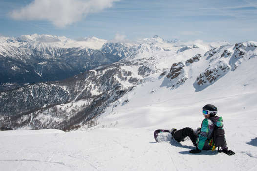 The view down to Villeneuve 