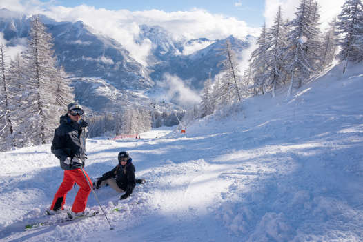 in Serre Chevalier Skiing in Serre Chevalier