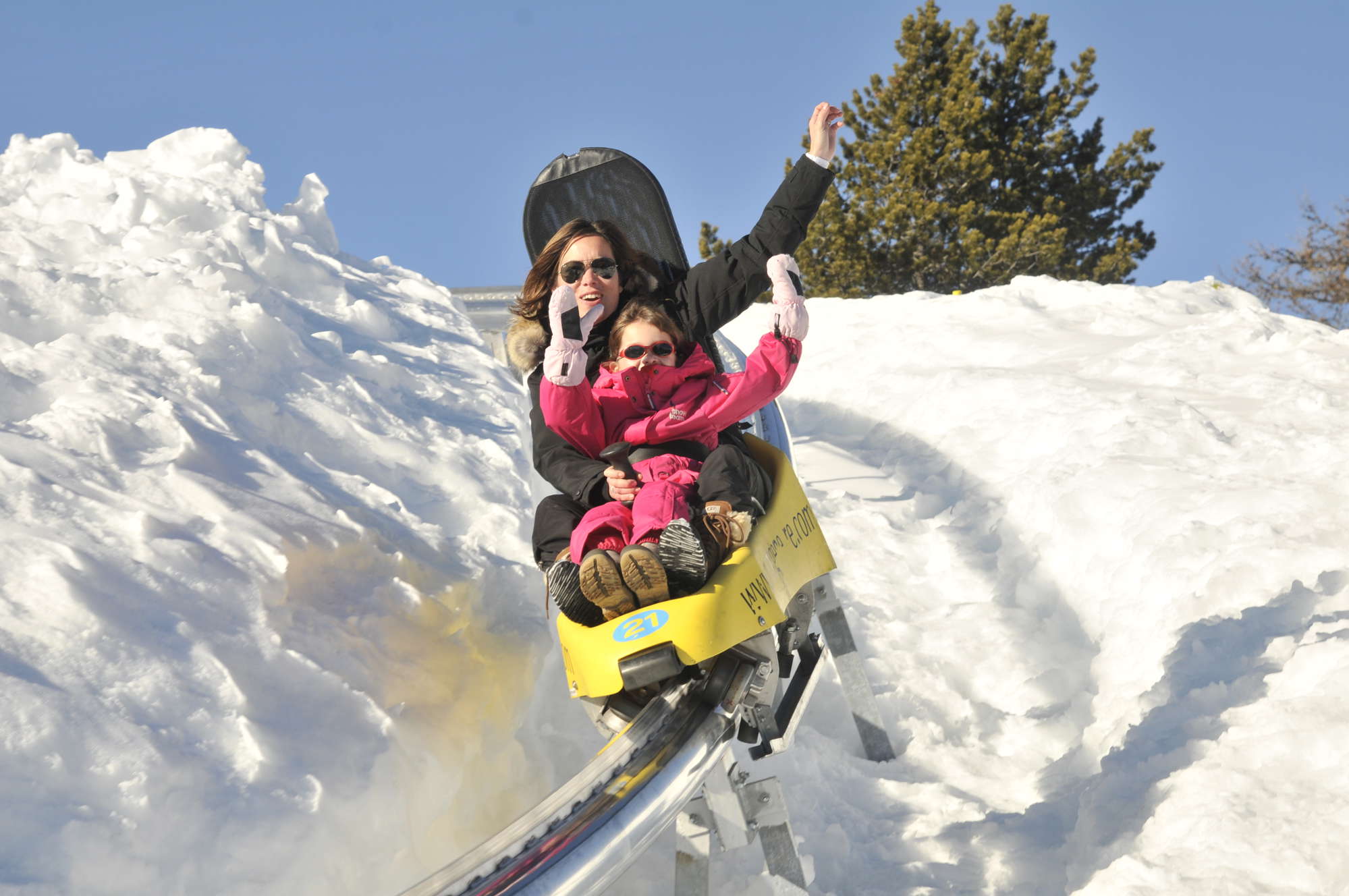 in Montgenèvre Monty Luge ride