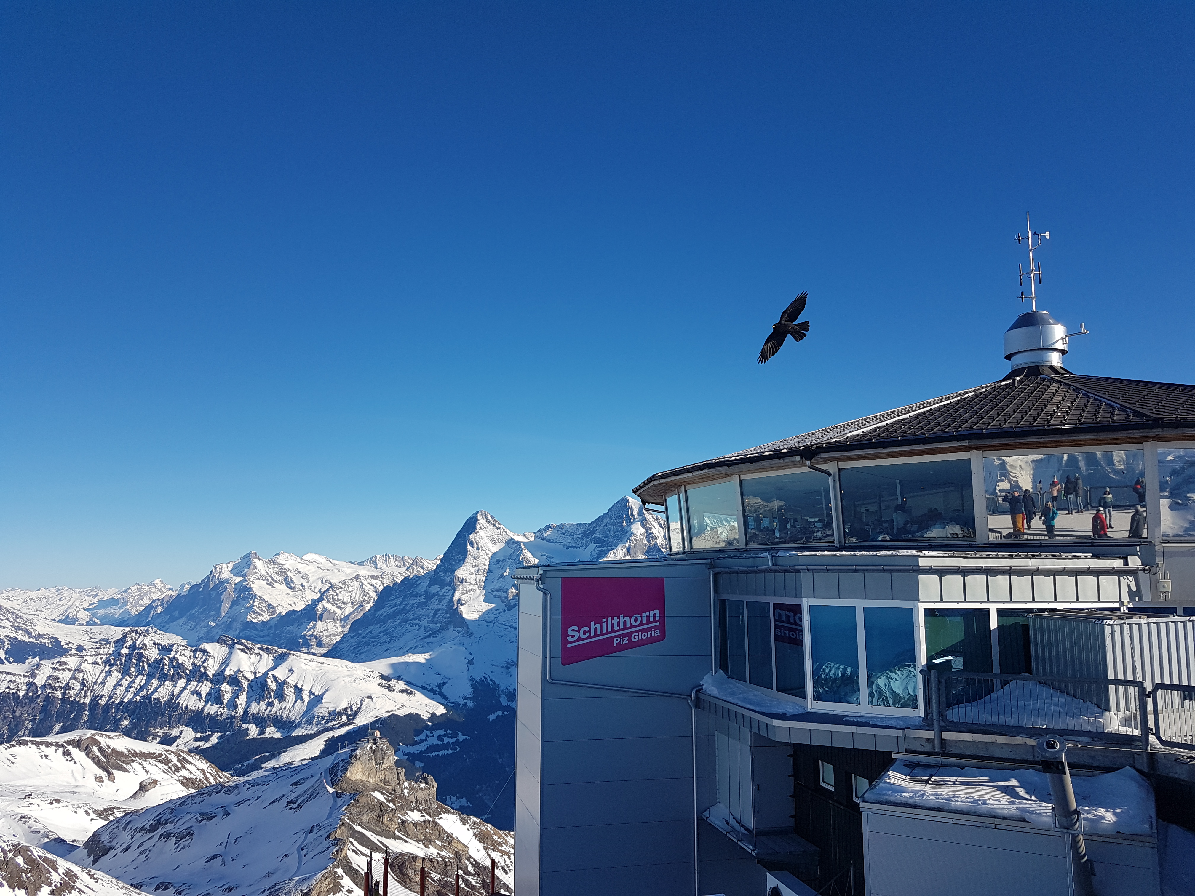The Piz Gloria at the top of the Schilthorn