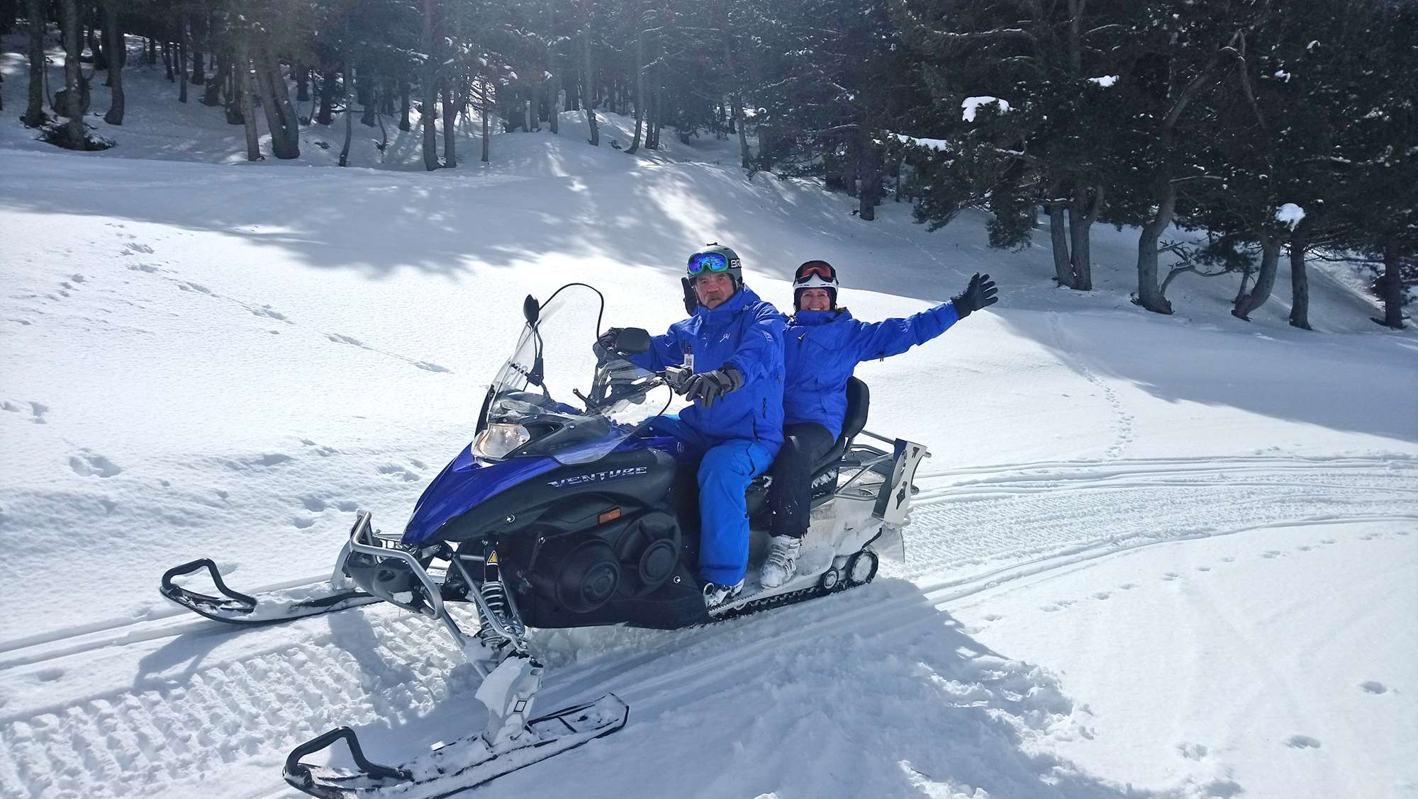 Snowmobiling in Baqueira