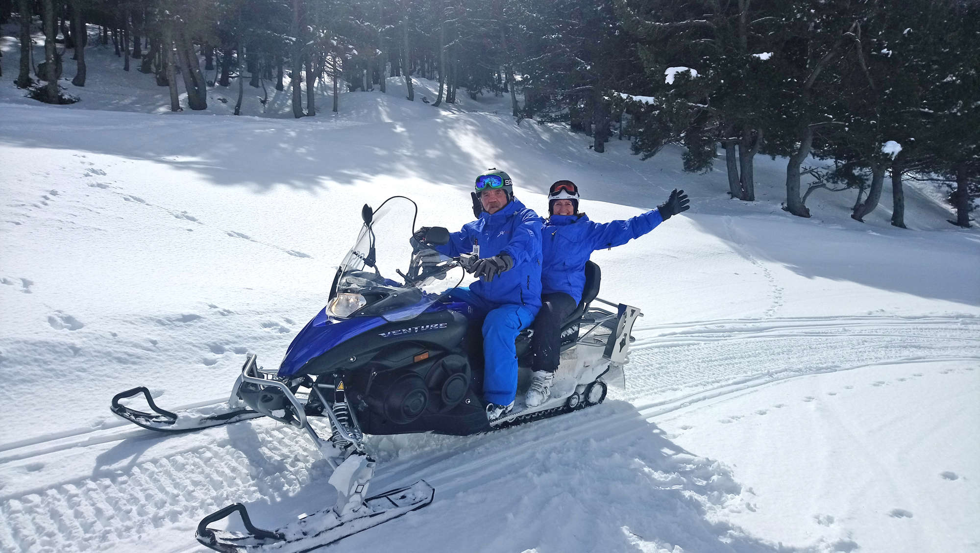 in Baqueira Snowmobiling in Baqueira