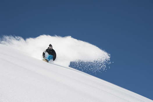 in Serre Chevalier Snowboarding in Serre Chevalier