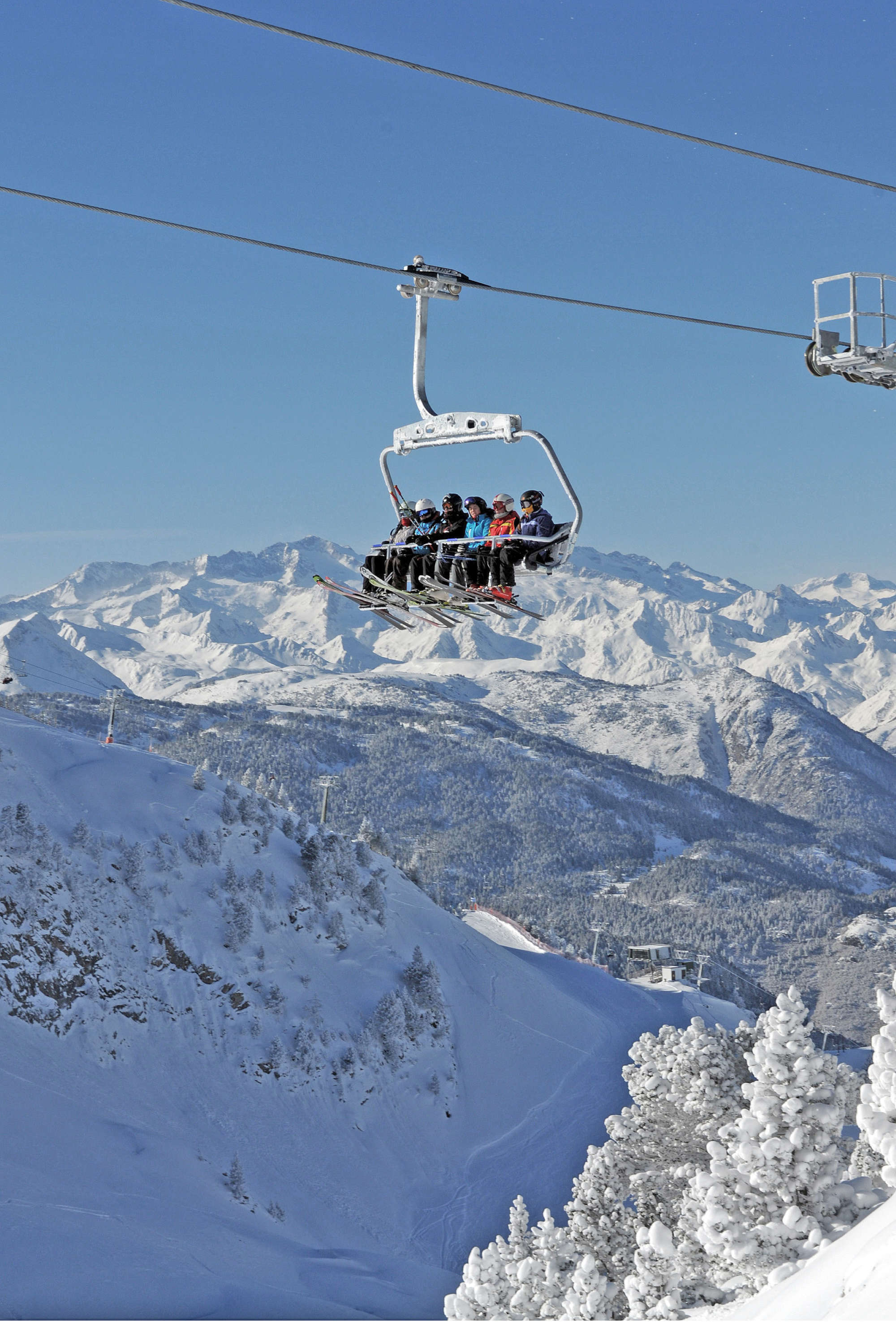in Baqueira Chairlift in Baqueira