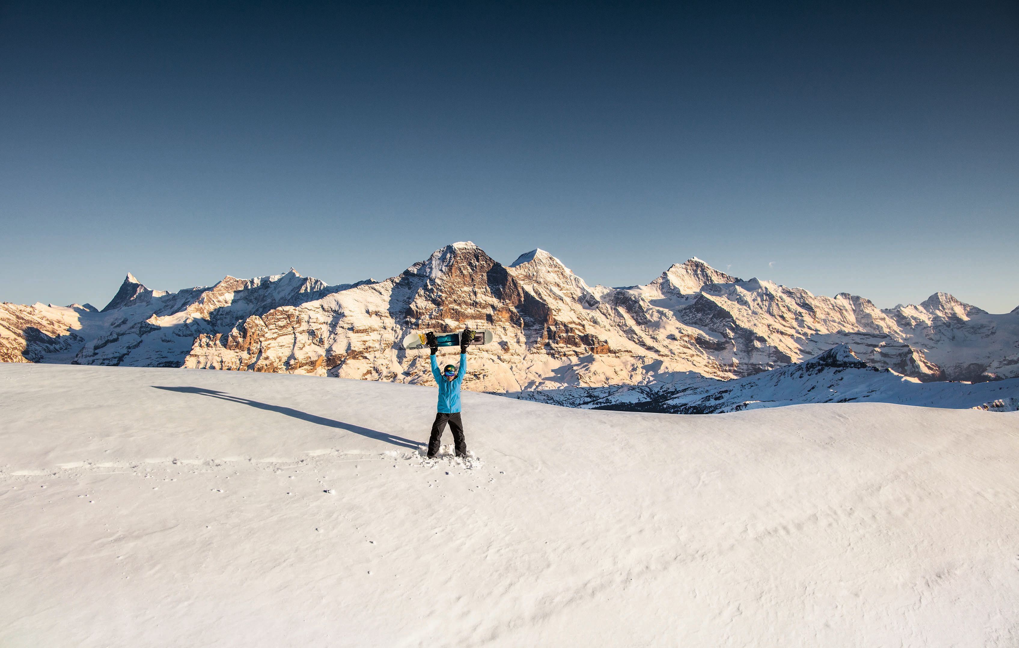 Snowboarding in Lauterbrunnen