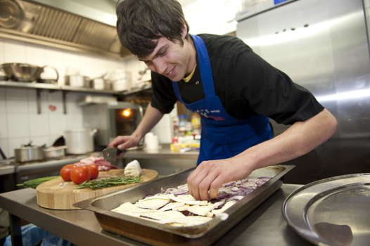 in Saalbach Preparing dinner in the Chalet Christina