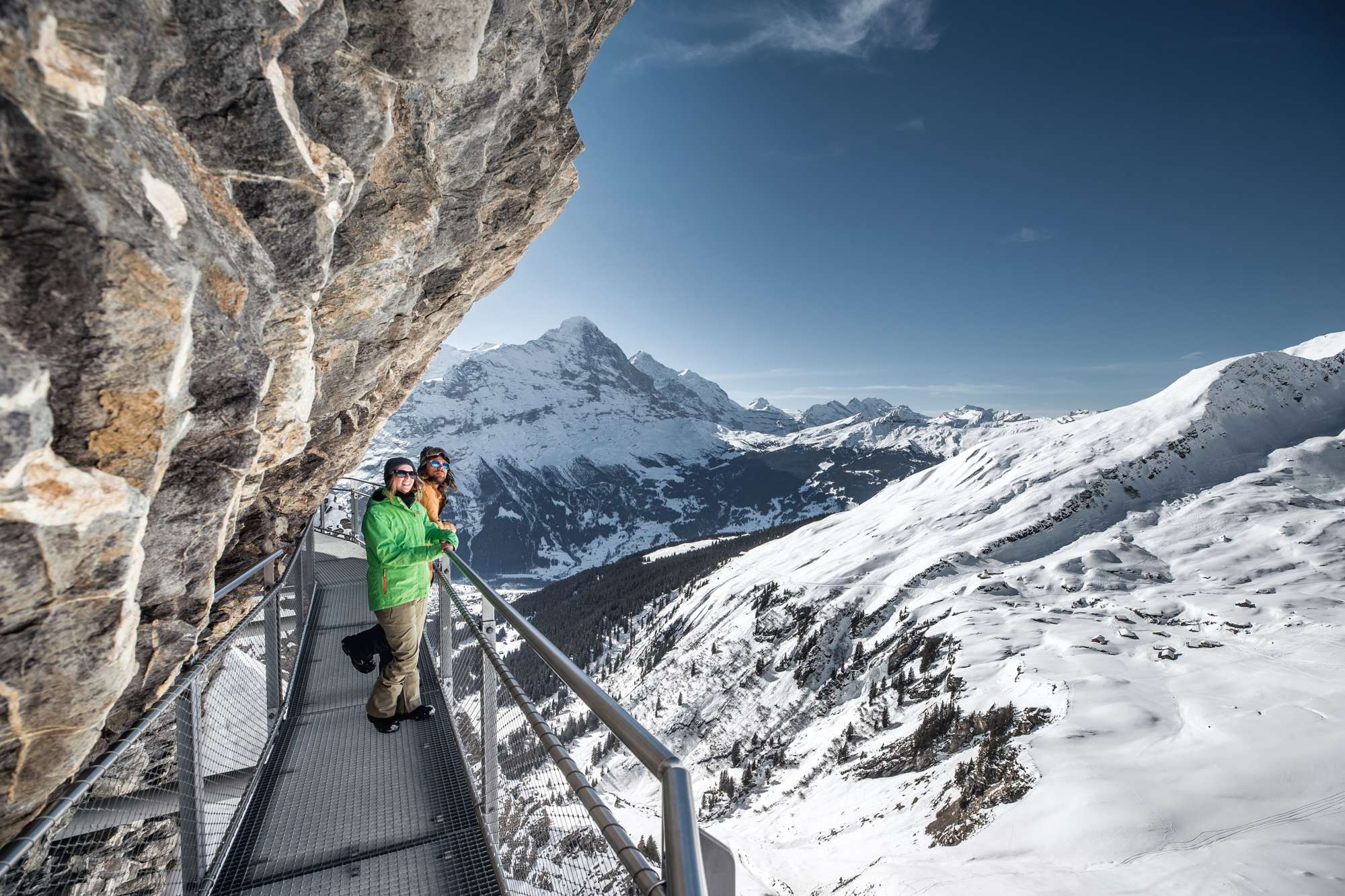 in Lauterbrunnen First cliff walk in Grindelwald
