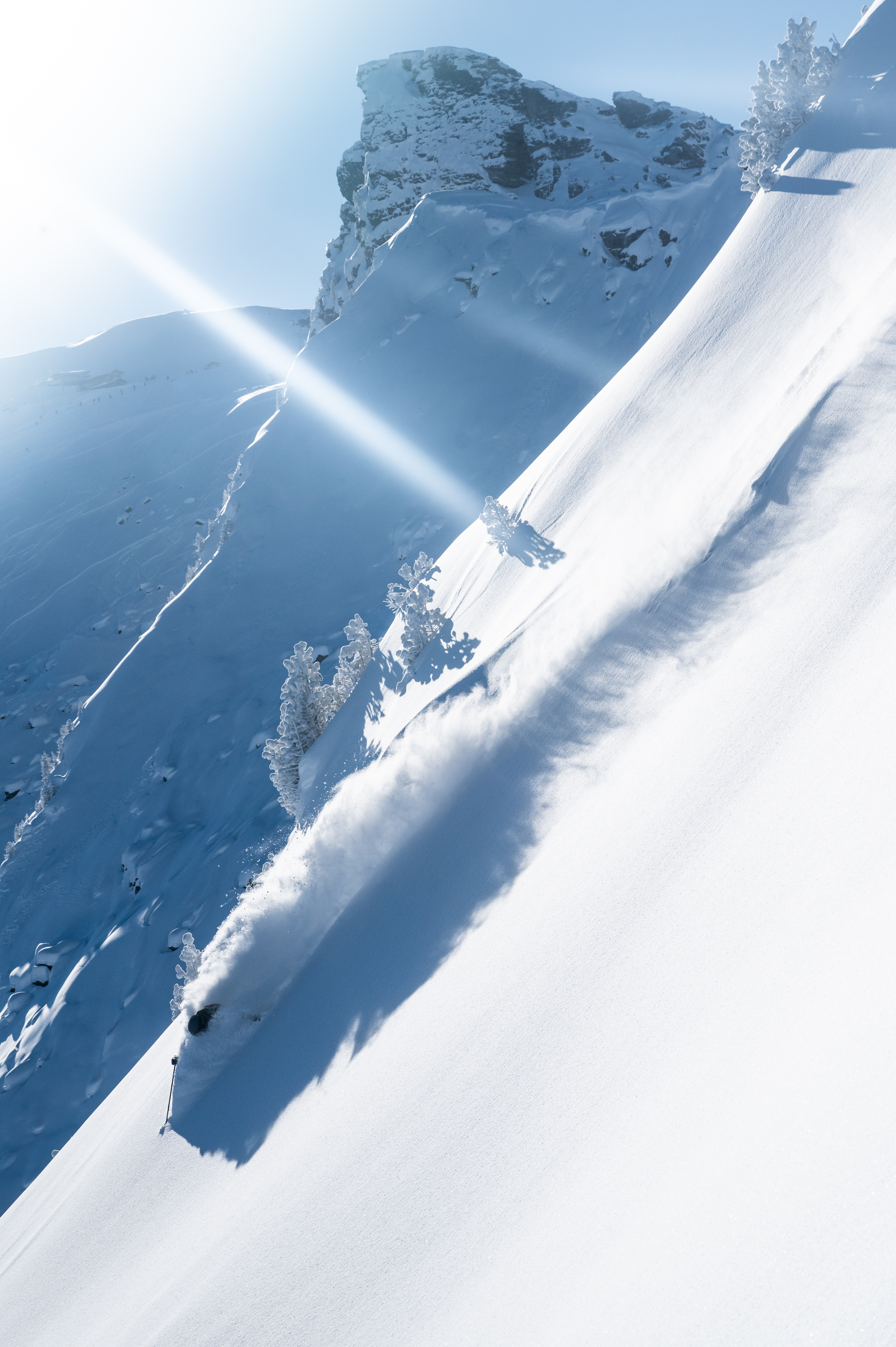 Off-piste skier