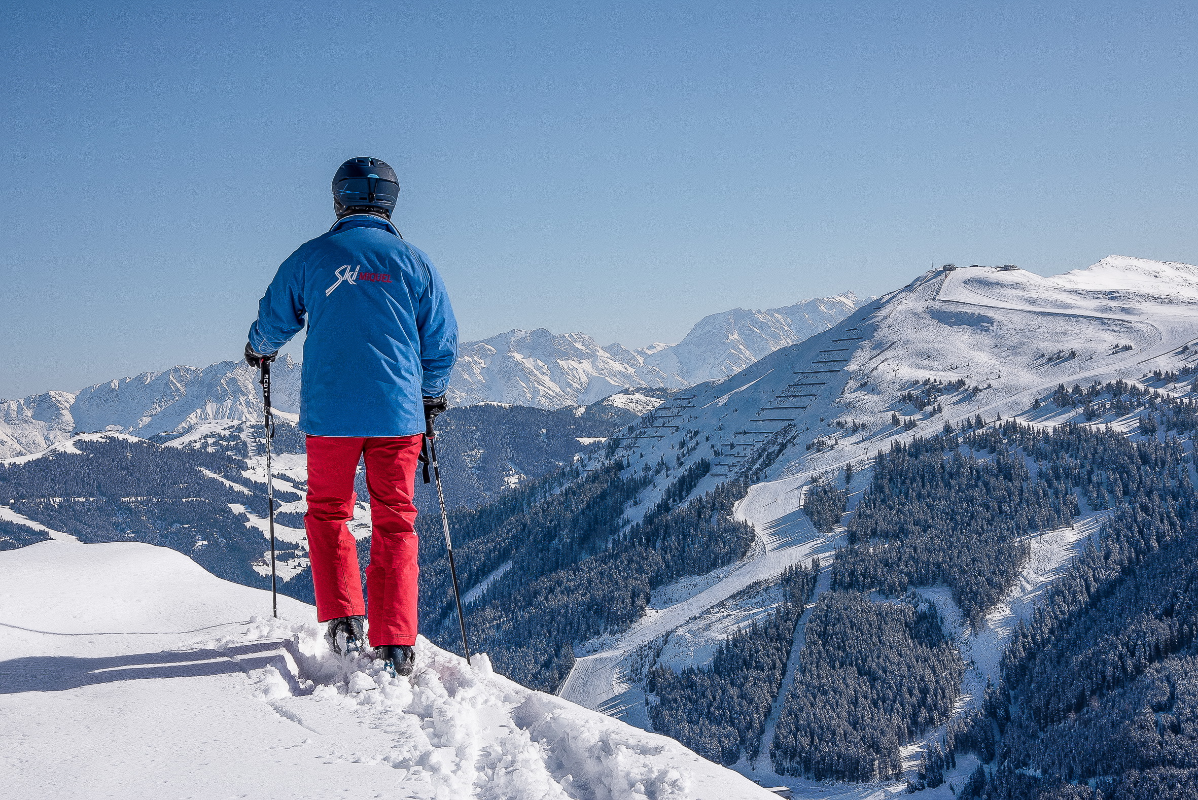 Overlooking the Saalbach valley