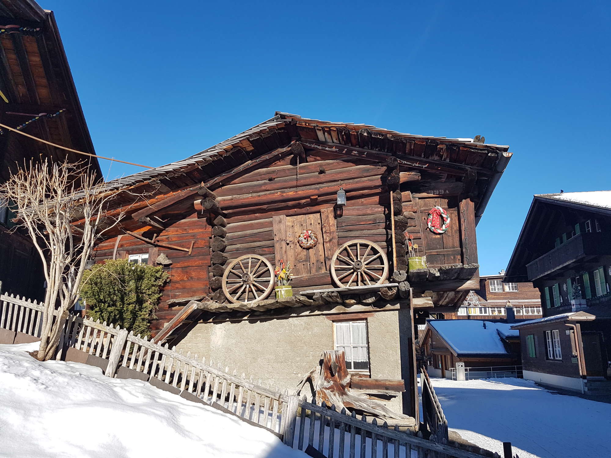 in Lauterbrunnen Swiss hut in Murren