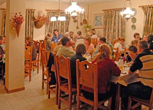 Dining room in the Chalet Salana