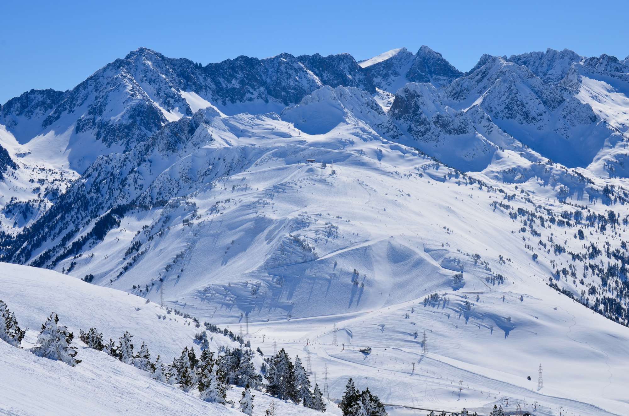 in Baqueira View of Bonaigua