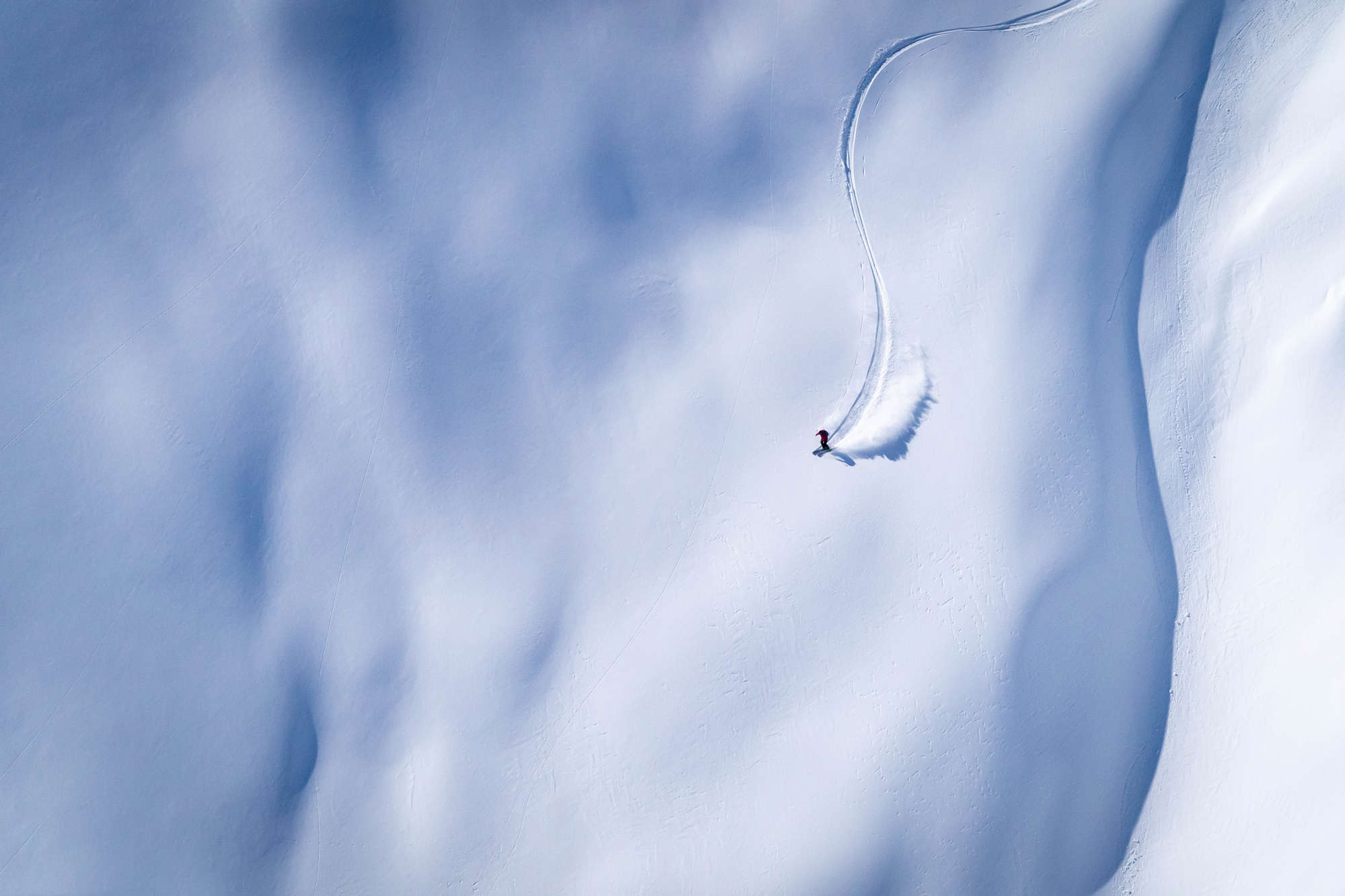 Powder skiing Alaska