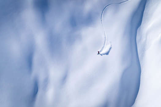Powder skiing Alaska