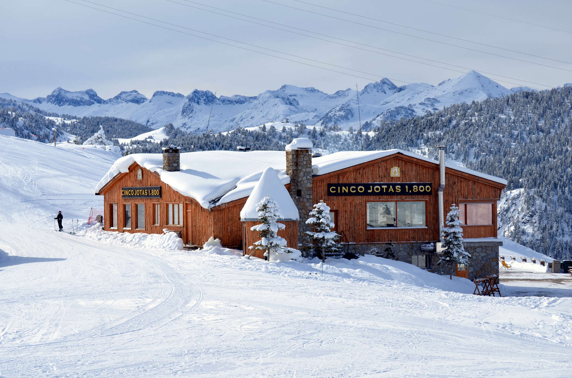 in Baqueira One of the mountain huts in Baqueira