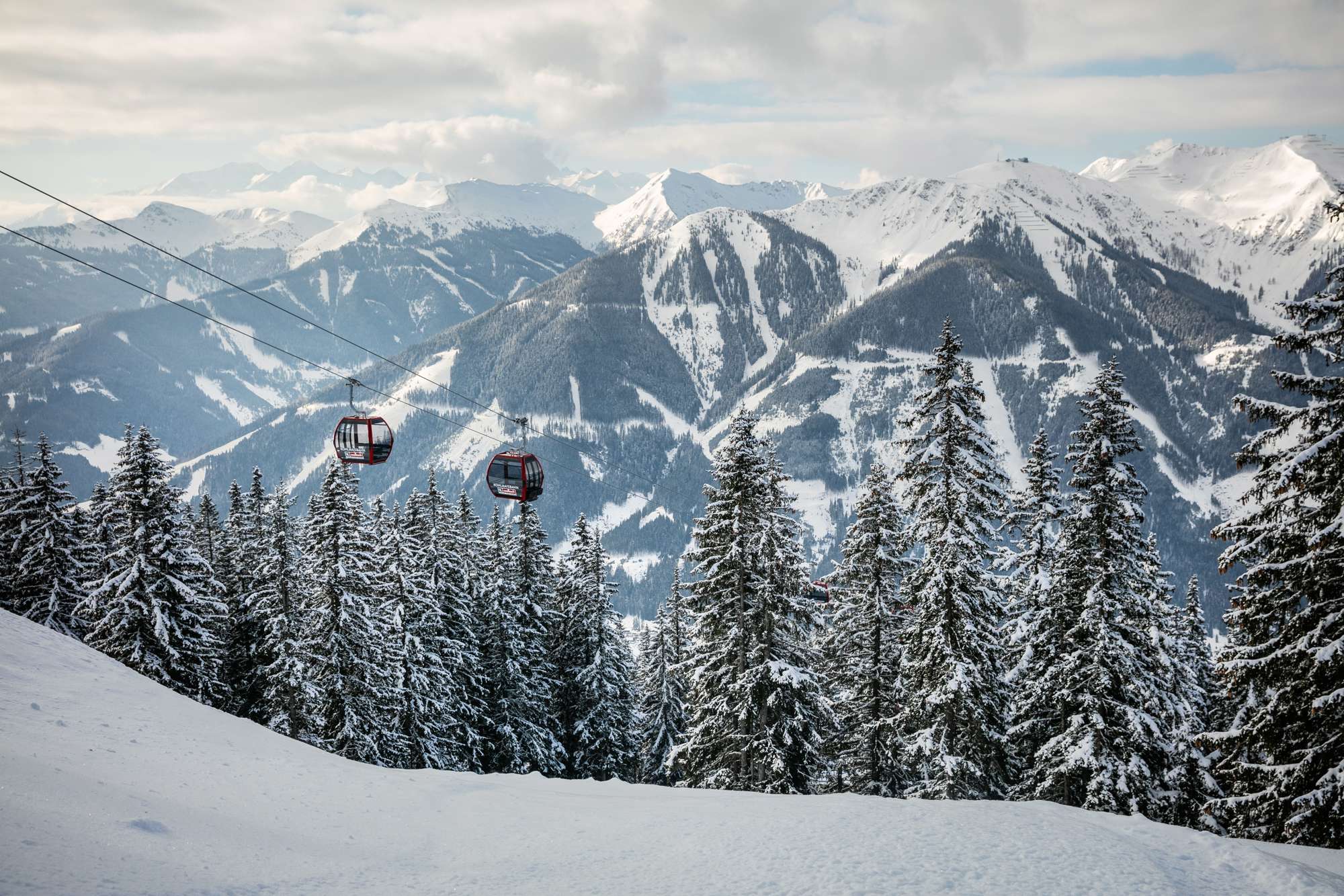 Gondola lift in Saalbach