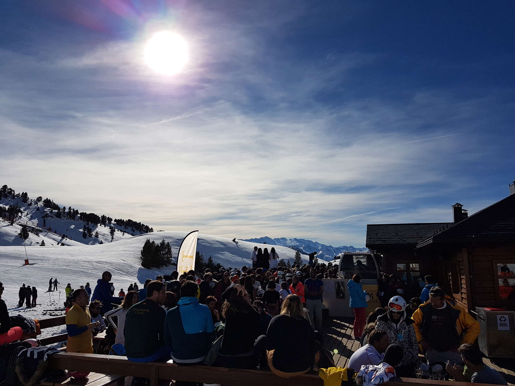 in Baqueira The Moet champagne bar in Baqueira