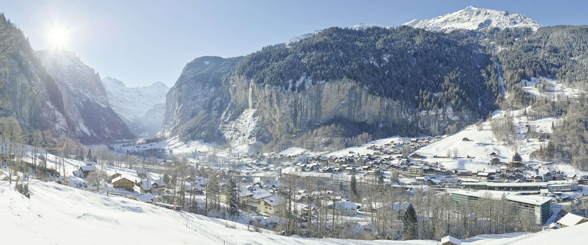 in Lauterbrunnen Lauterbrunnen village