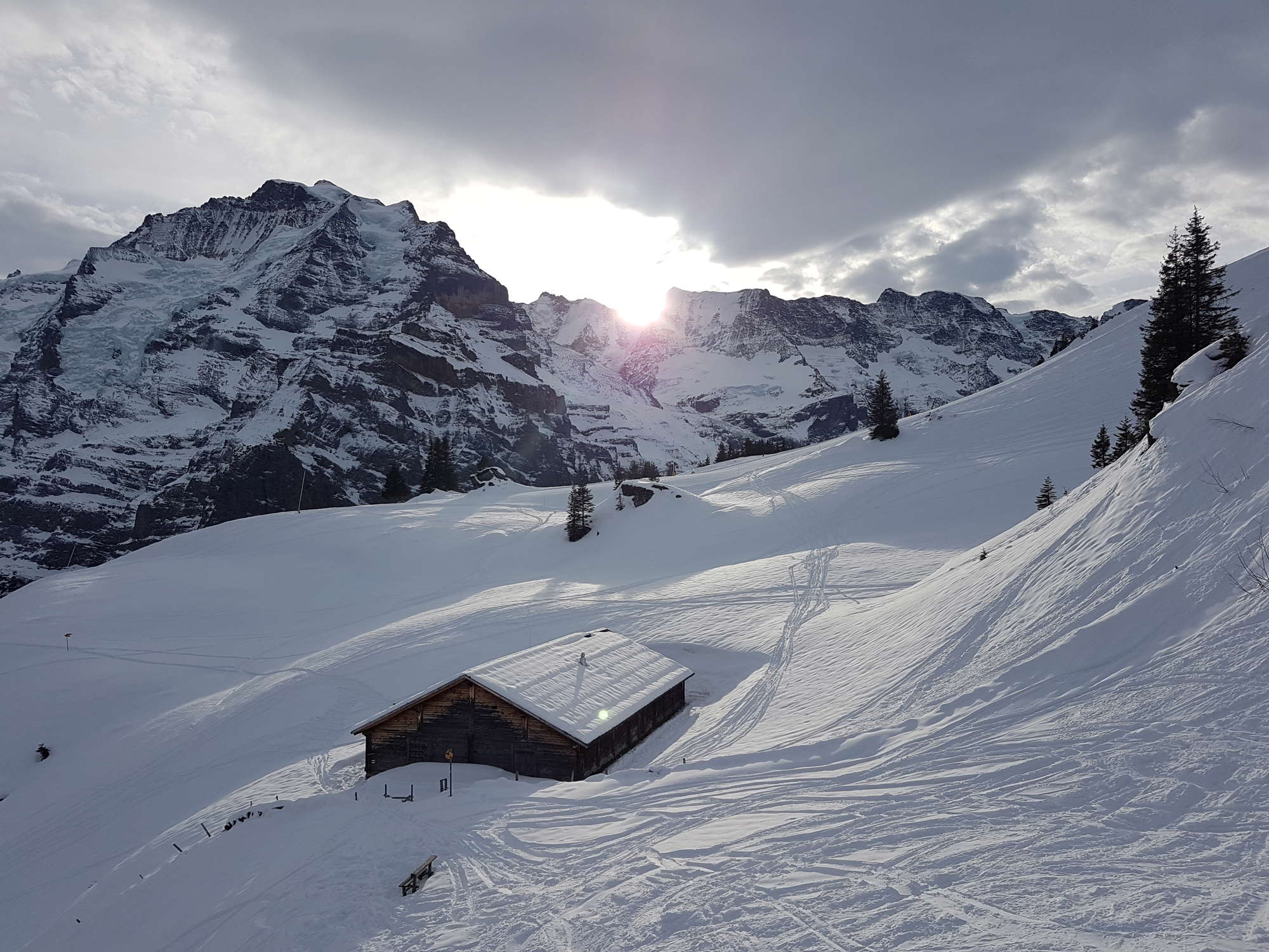in Lauterbrunnen Swiss hut in Murren
