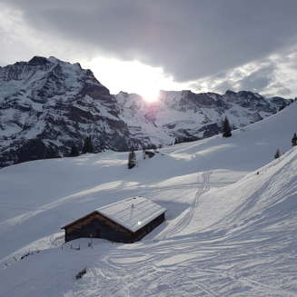 in Lauterbrunnen Swiss hut in Murren