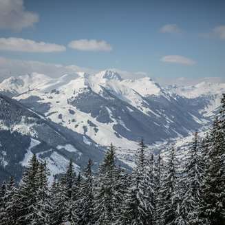 View of the Saalbach valley
