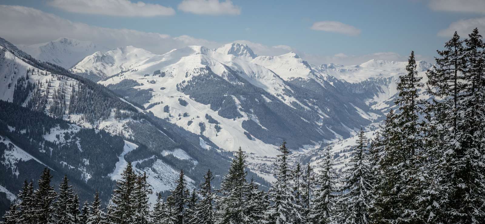 View of the Saalbach valley