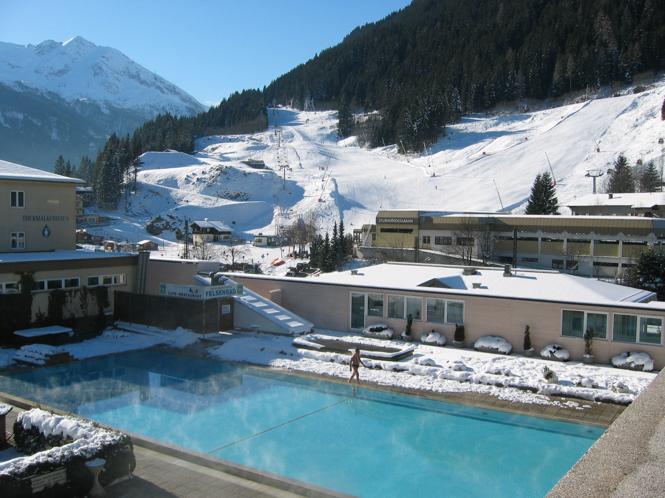 The thermal spa baths in Bad Gastein